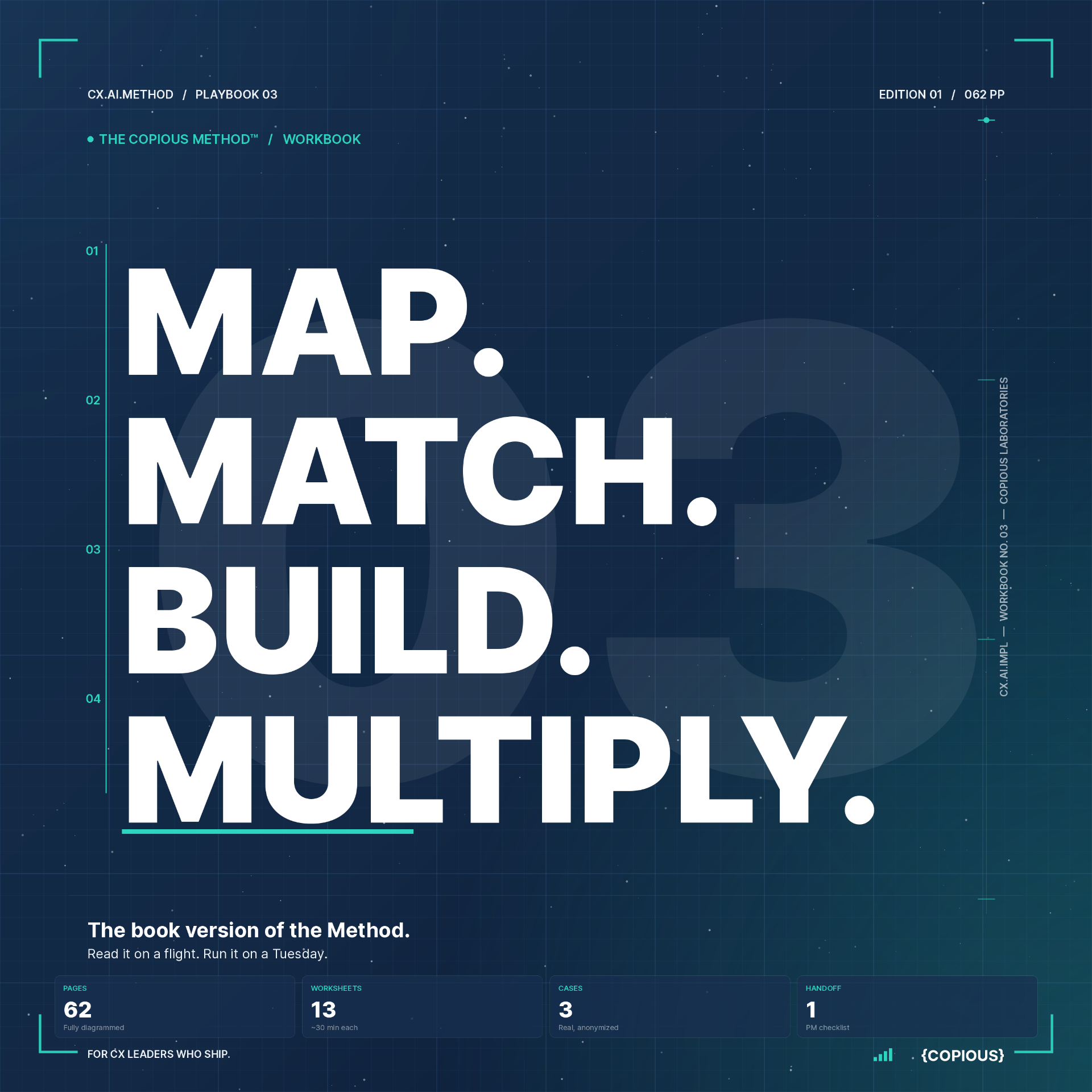 Map. Match. Build. Multiply. — Copious Workbook cover